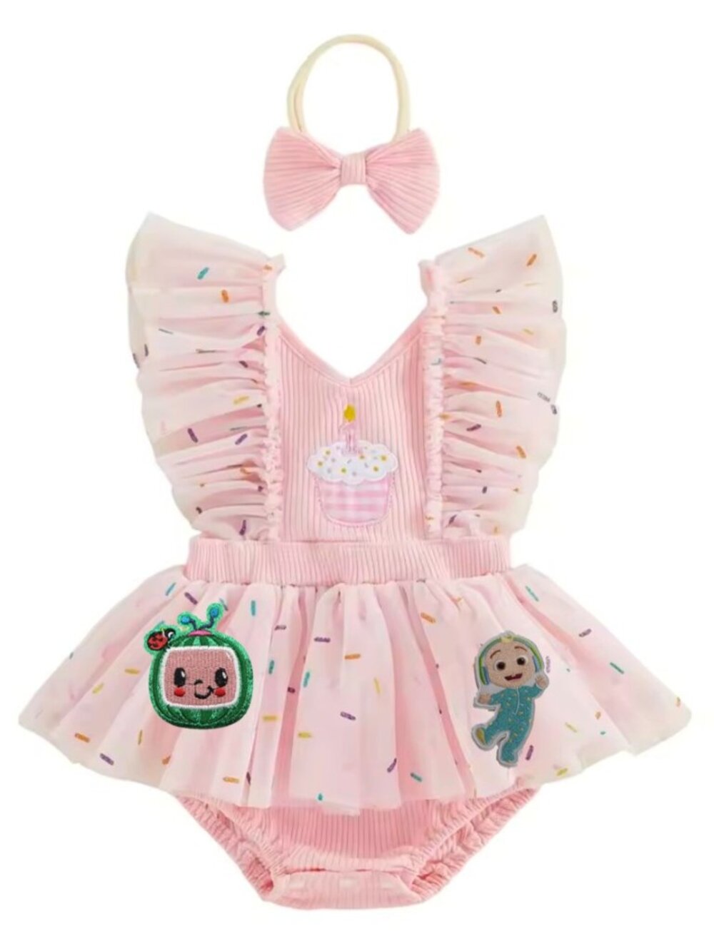 Cocomelon Dress Outfit First Birthday Clothes Cocomelon Outfit Smash Cake